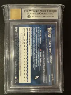 Cody Bellinger 2017 Topps Chrome On-Card Rookie Auto Card Mint 9 Auto 10 (BGS) - Image 2
