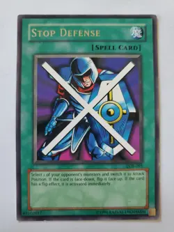 Yugioh Stop Defense LOB-095 Rare - Image 1