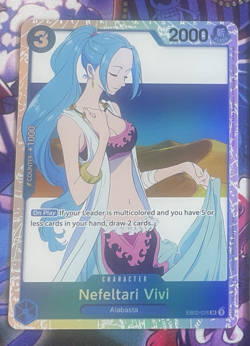 Nefeltari Vivi EB02-026 Extra Booster Anime 25th Collection One Piece SR Card - Image 1