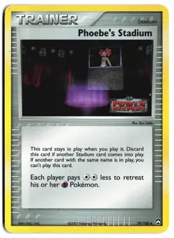 Phoebe's Stadium Reverse HOLO Power Keepers Stamp 79/108 LP - Image 1