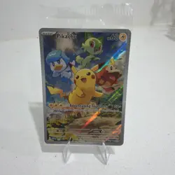 Pokemon TCG Pikachu 027 Scarlet & Violet Paldea Evolved Sealed Black Star Promo - Image 1