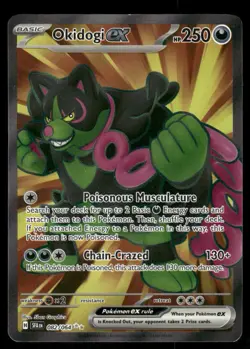 Pokemon Cards Okidogi ex 082/064 Shrouded Fable Ultra Rare NM - Image 1