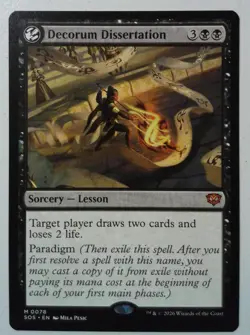 Decorum Dissertation *Mythic Rare* Magic MtG x1 Secrets of Strixhaven - Image 1