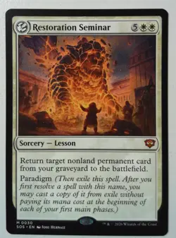 Restoration Seminar *Mythic Rare* Magic MtG x1 Secrets of Strixhaven - Image 1