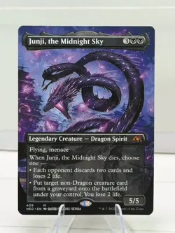 Junji, the Midnight Sky (Borderless) Kamigawa: Neon Dynasty regular - Image 1