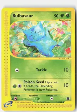 Bulbasaur 94/165 Common Expedition Base Set Pokemon Lightly Played - Image 1