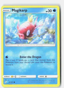 Magikarp 29/181 Common Team Up Pokemon Reverse Holo Near Mint - Image 1