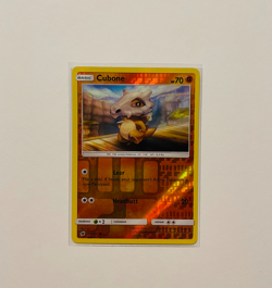 Cubone 52/111 Sun & Moon Crimson Invasion - Reverse Holo Pokemon Card Excellent - Image 1