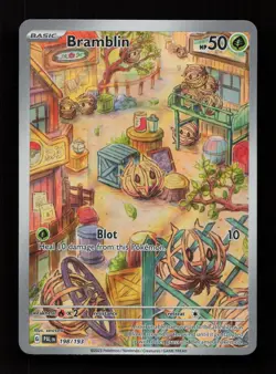 Bramblin 198/193 Illustration Rare Paldea Evolved Pokemon Near Mint - Image 1
