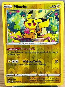 Lost Origin Pikachu 052/196 Common Reverse Holo NM/M - Image 1