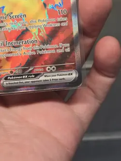 Team Rocket's Moltres ex 208/182 Destined Rivals Full Art Pokemon Card NM - Image 4