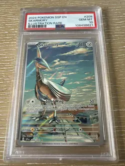 Pokemon TCG Skarmory 209/191 Surging Sparks Illustration - Image 1