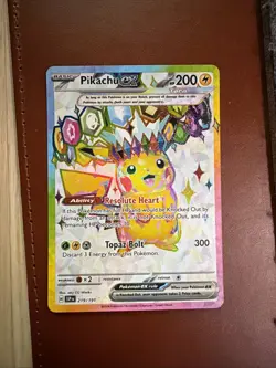 Pokemon TCG Surging Sparks Pikachu EX 219/191 Full Art Ultra Rare - Image 1