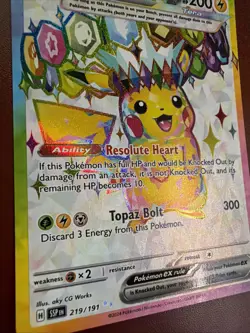 Pokemon TCG Surging Sparks Pikachu EX 219/191 Full Art Ultra Rare - Image 2