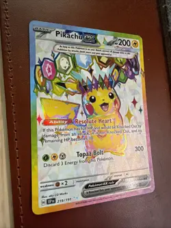 Pokemon TCG Surging Sparks Pikachu EX 219/191 Full Art Ultra Rare - Image 3