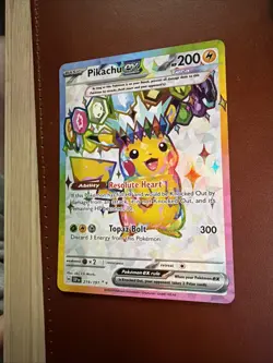 Pokemon TCG Surging Sparks Pikachu EX 219/191 Full Art Ultra Rare - Image 4
