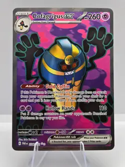 Cofagrigus ex 224/182 Ultra Rare Paradox Rift Pokemon NM - Image 1