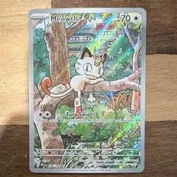 Pokemon Meowth 106/094 Phantasmal Flames Illustration Rare TCG Near Mint - Image 1