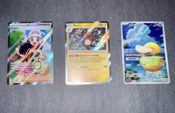 Lot of 3 Pokemon TCG Cards Psyduck (Jap) Dawn, & Raichu - Image 1
