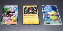 Lot of 3 Pokemon TCG Cards Psyduck (Jap) Dawn, & Raichu - Image 2