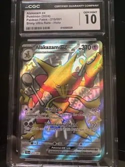 Pokemon Alakazam ex 215/091 Paldean Fates Shiny Ultra Rare Holo 310 HP - Image 2