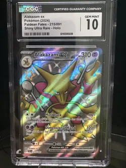 Pokemon Alakazam ex 215/091 Paldean Fates Shiny Ultra Rare Holo 310 HP - Image 4