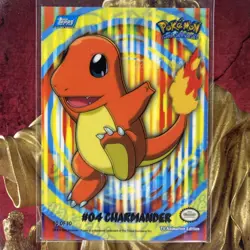 2000 Topps Pokemon #S10 Charmander Sticker TV Animation Series 2 Near Mint/ NM - Image 1