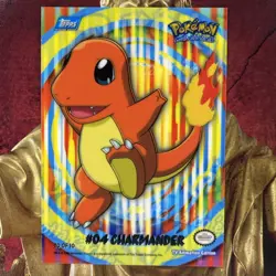 2000 Topps Pokemon #S10 Charmander Sticker TV Animation Series 2 Near Mint/ NM - Image 2