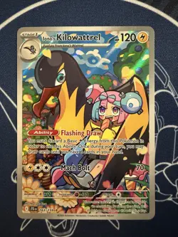 Iono's Kilowattrel 163/159 Illustration Rare Sv09: Journey Together Pokemon JTG - Image 1