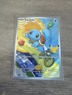 First Partner Illustration Squirtle Promo Full Art Holo 037 Pokemon TCG - Image 1