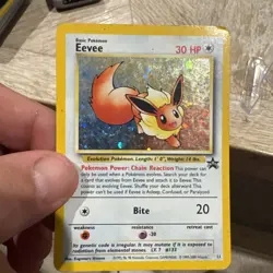 Pokemon Eevee TCG #11 Black Star Holo Promo Card 1999 WOTC HP - Image 5