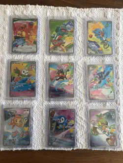 Pokemon 2026 First Partner Illustration Collection Series 1 Promo Set (9 Cards) - Image 1