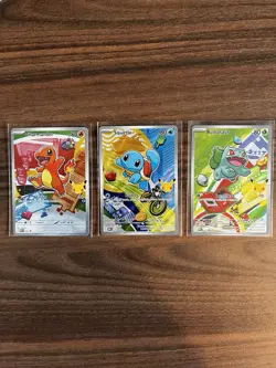 Pokemon TCG First Partner Illustration Collection Series 1 Gen 1 Starters - Image 1