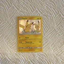 Pokemon Pikachu SM162 Promo Holo Basic Card 60 HP Thunder Jolt - Image 1