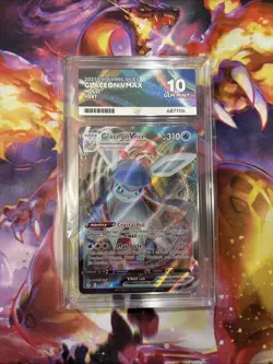 Pokemon Evolving Skies Glaceon VMAX Holo Card 041/203 ACE 10 Graded PERFECT SUBS - Image 1