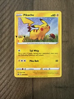 Pokemon TCG Pikachu SWSH039 General Mills 25th Anniversary Black Star Promo Card - Image 3