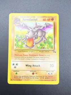 Pokemon TCG Aerodactyl Card 16/62 Fossil Rare Non-Holo - LP - Image 3