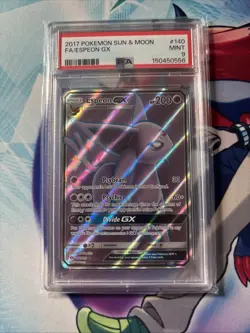 Pokemon Espeon GX (Full Art) 140/149 SM Base Set Holo PSA 9 - Image 1