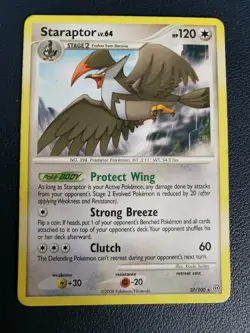 Pokemon Card Staraptor 27/100 D&P Stormfront Non-Holo Rare - Image 1