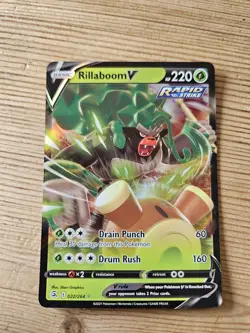 Pokemon Rillaboom V 022/264 - SWSH Fusion Strike - Half Art - Image 1