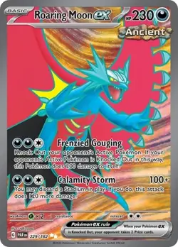 Roaring Moon ex (#229/182) - Holofoil SV - Paradox Rift NM Pokemon - Image 1