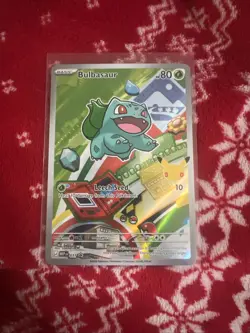 Pokemon Bulbasaur 037 First Partner Illustration Full Art Holo Promo - Image 1