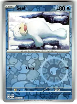 Seal 086/165 Reverse Holo MEWen 151 English Pokemon Card - NM - Image 1