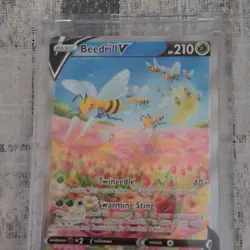 Pokemon Beedrill V Basic Insect TCG Card 210 HP English Standard - Image 1