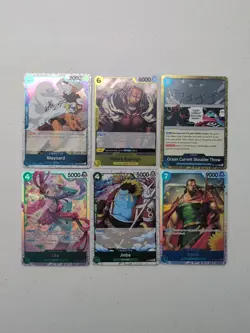 Lot Of (6) One Piece TCG Foil Cards SR R P C - Image 1