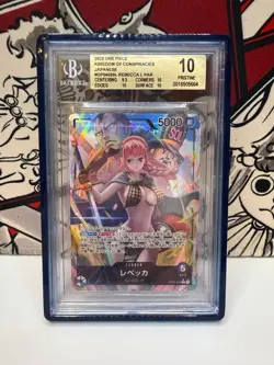 One Piece OP04 Rebecca Leader Alt Art L Parallel BGS 10 Pristine Japanese - Image 1