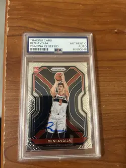 2020-21 Panini Prizm #290 Deni Avdija Signed AUTO PSA DNA Slabbed RC Wizards NBA - Image 1