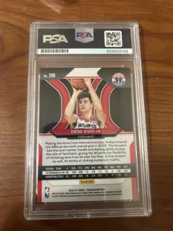 2020-21 Panini Prizm #290 Deni Avdija Signed AUTO PSA DNA Slabbed RC Wizards NBA - Image 2