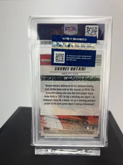 2018 Topps Fire Shohei Ohtani RC HOT STARTS #HS-1 PSA 10 GEM MINT 🔥🔥 - Image 2