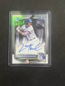 Josh Hammond Auto 1st Bowman 2025 Bowman Draft Chrome Prospect #CPA-JH - Image 1